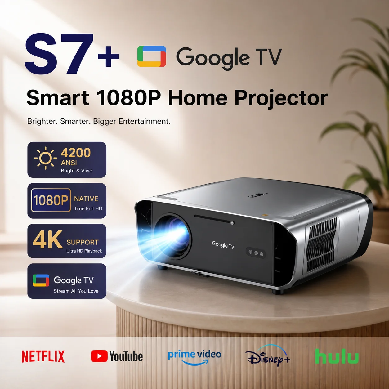 Home Improvement Videos - S7 4200ANSI Native 1080P 4K UHD
