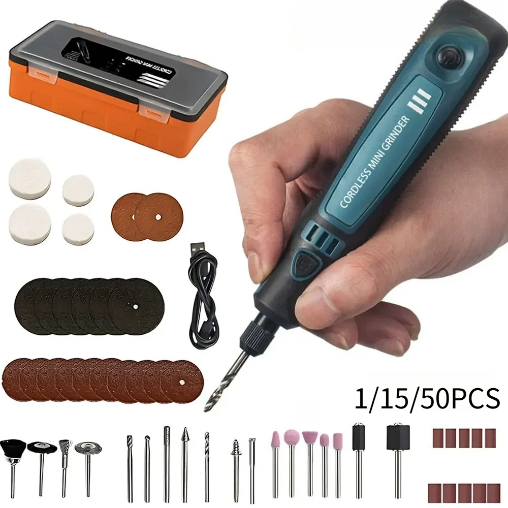 Home Improvement Tools - USB Cordless Electric Grinder Portable Carving
