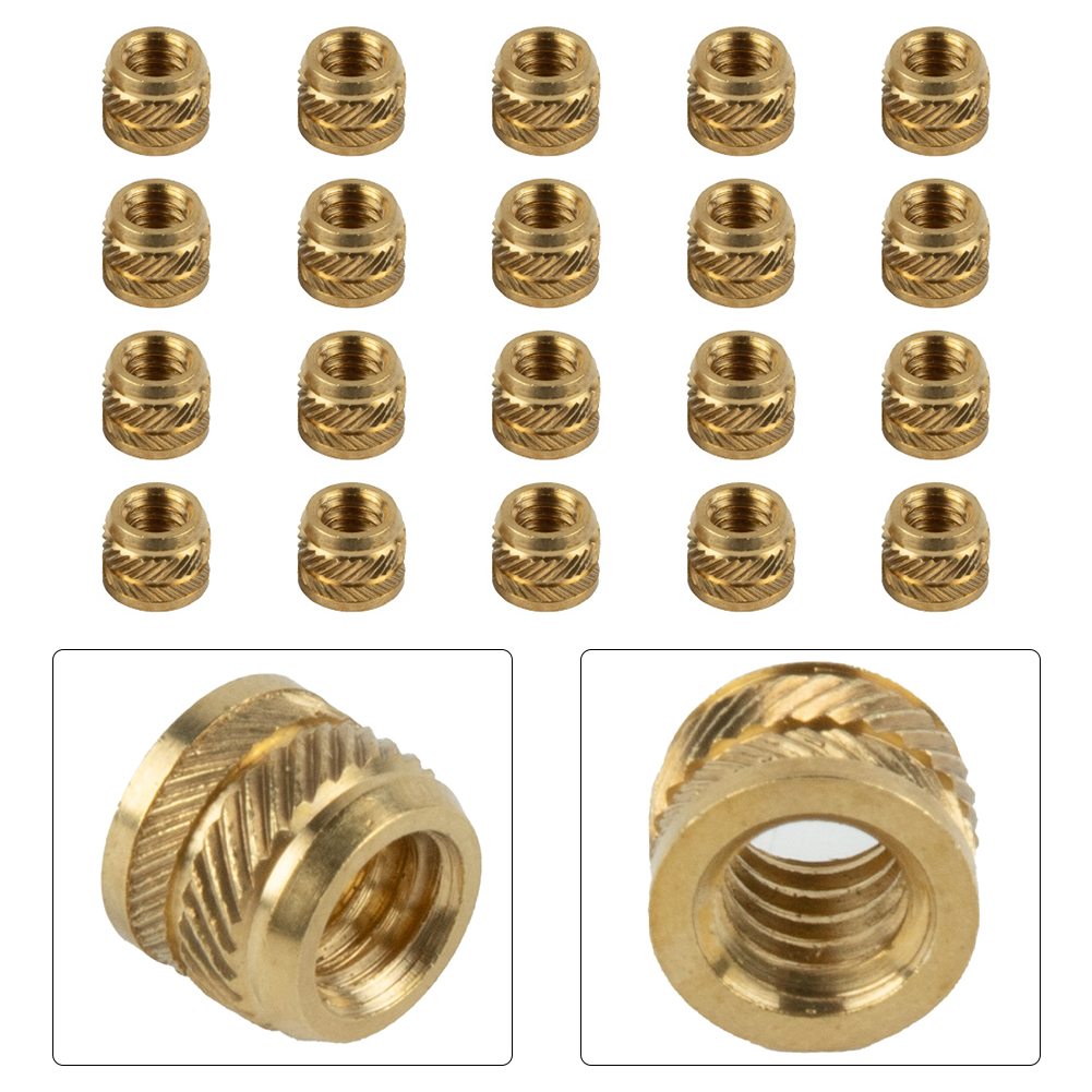 20pcs Brass Nuts 1/4-20 Thread - Home Improvement Contractors 评论和价格